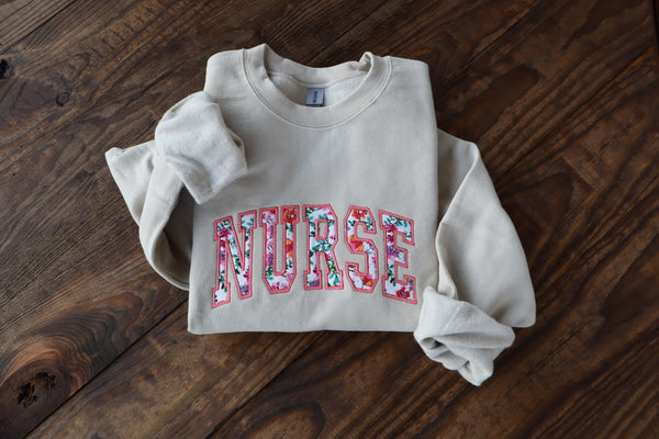 Nurse Embroidered Sweatshirt