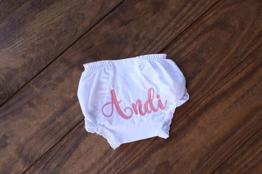 Baby Bloomer Diaper Cover - Personalized Baby Bloomers - Monogrammed Baby Bloomer Diaper Cover
