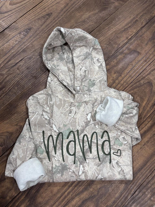 Mama Camo Embroidered Sweatshirt