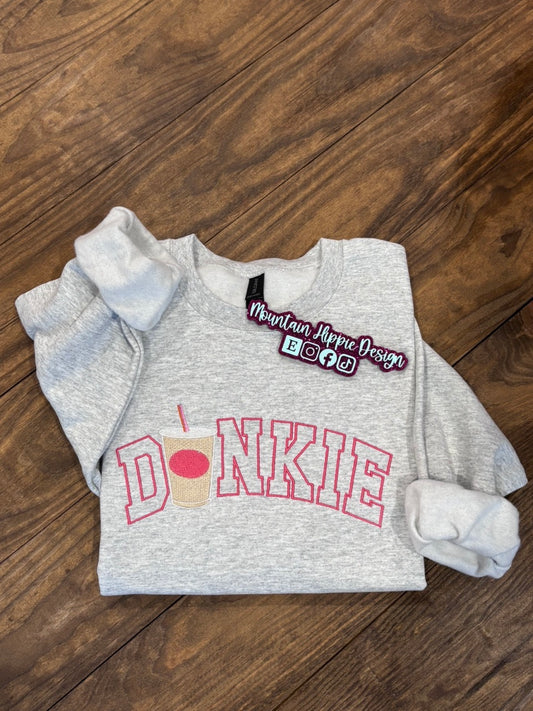 Dunkie Coffee Embroidered Sweatshirt