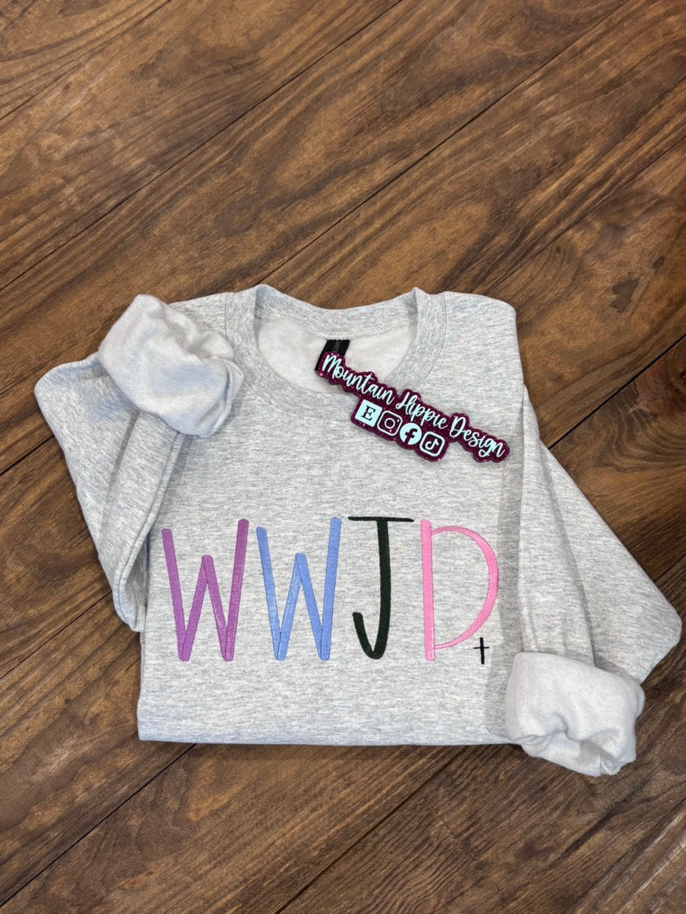 WWJD Embroidered Sweatshirt