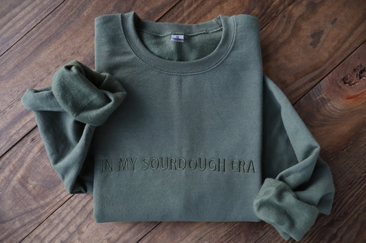In My Sourdough Era Embroidered Sweatshirt