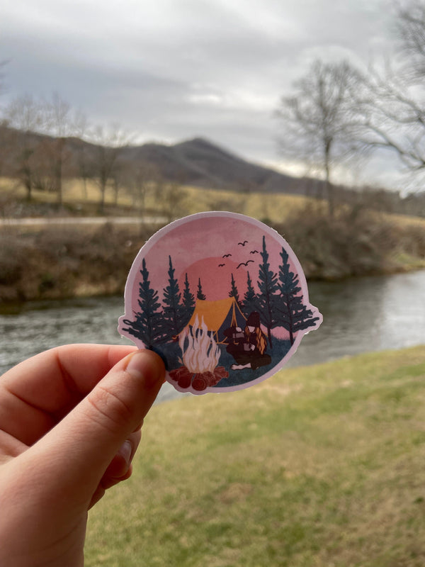 Camping Sticker