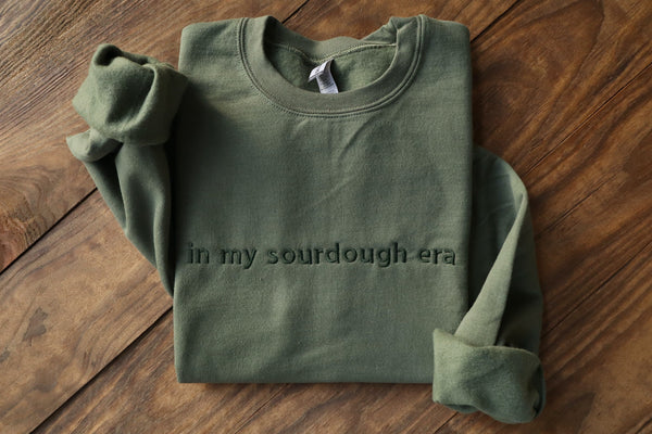 In My Sourdough Era Lowercase Embroidered Sweatshirt